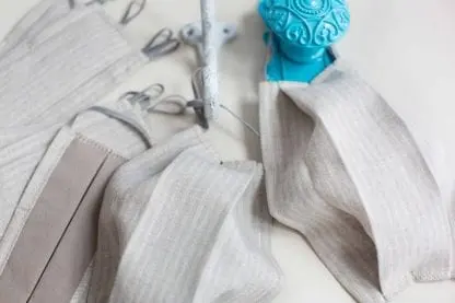 Two-Layer Face Mask Linen and Cotton | Éco + Éthical - Image 4