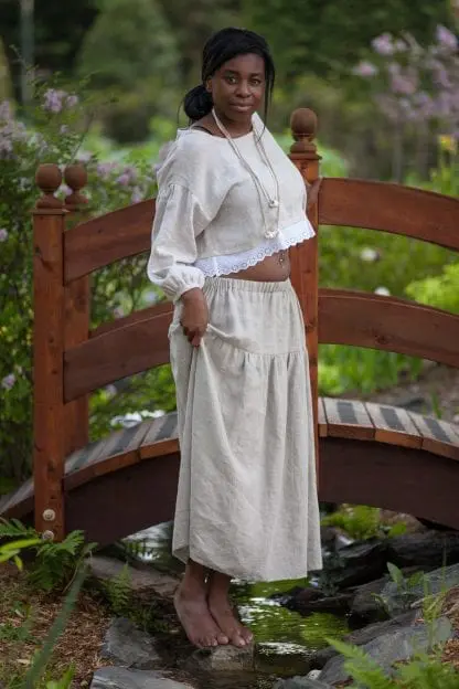 Iris Skirt | Pure Natural Eco Linen | Custom Made - Image 2