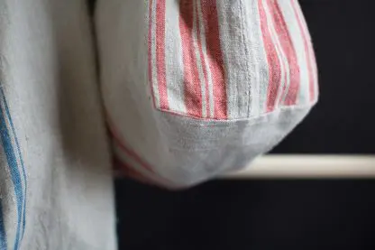 Tote Bag | Pure Eco Linen | Natural with Stripes - Image 8
