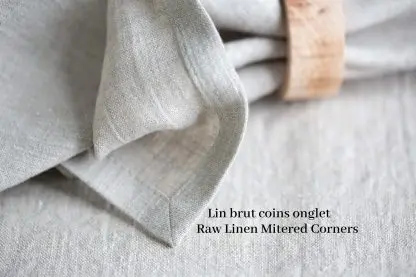 Serviettes table pur lin  | Divers tissages - Image 3