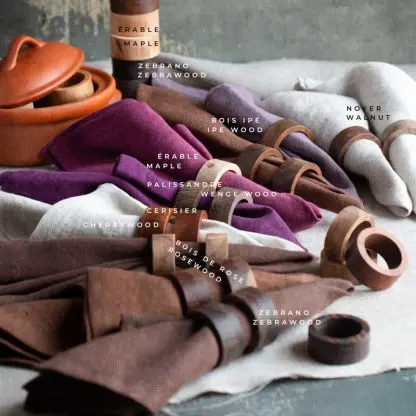 Wood Napkin Rings | Exotic or Native Wood - Image 2