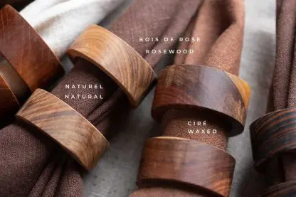 Wood Napkin Rings | Exotic or Native Wood - Image 4