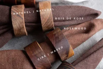 Wood Napkin Rings | Exotic or Native Wood - Image 5