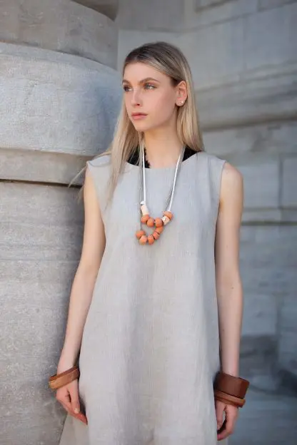 Clarisse Trapeze Dress | Pure Eco Linen - Image 10
