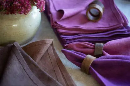 Serviettes de table pur lin | Bruns et naturels - Image 6