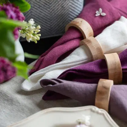 Serviettes de table et napperons assortis | Violet et pourpre - Image 5