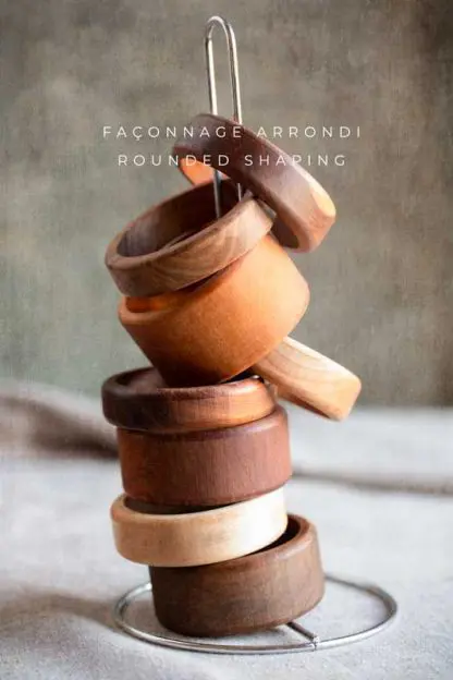 Bracelets de bois exotique et indigène | Largeur 7/8" - Image 11