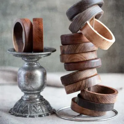 Bracelets de bois exotique et indigène | Largeur 7/8"
