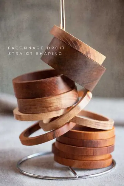 Bracelets de bois exotique et indigène | Largeur 7/8" - Image 10