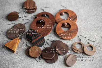Exotic and Native Wood Earrings - Image 3