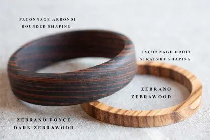 Bracelets de bois exotique et indigène | Largeur 7/8" - Image 21