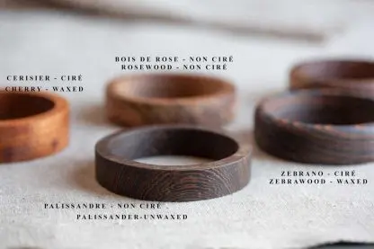 Bracelets de bois exotique et indigène | Largeur 7/8" - Image 20