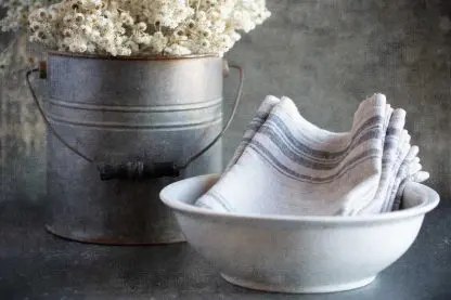 Pure Linen Kitchen Towels | Five Colours | Farmhouse Style - Image 9