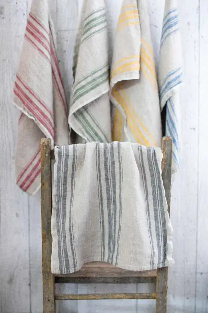 Pure Linen Kitchen Towels | Five Colours | Farmhouse Style - Image 3