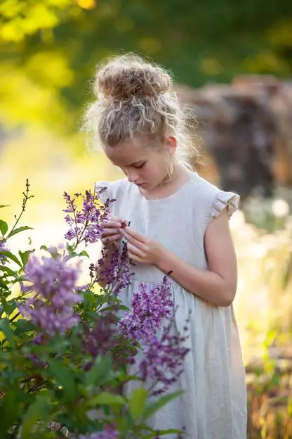 Béatrice Style Dress | Linen and Cotton | For Girls - Image 3