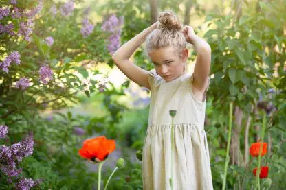 Béatrice Style Dress | Linen and Cotton | For Girls - Image 5