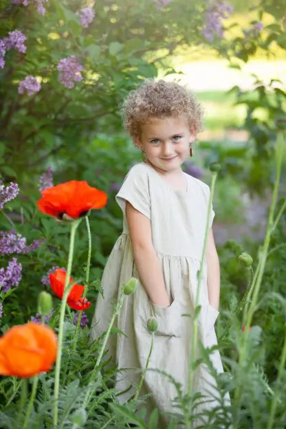 Robe Ambre | Lin et coton | Fillettes - Image 7